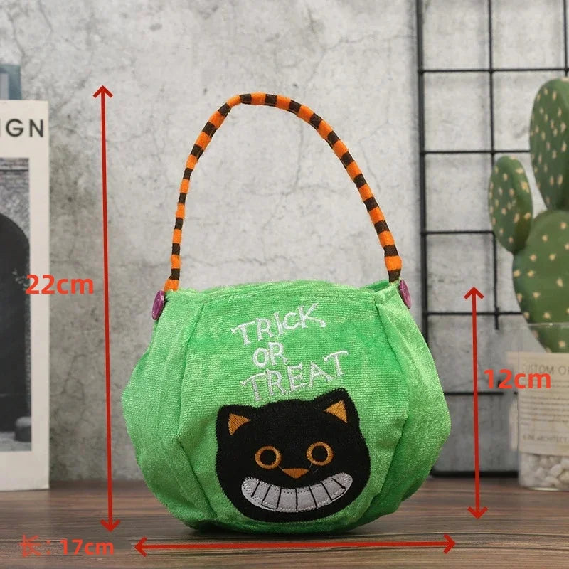 Pumpkin Romper Cute Cosplay Halloween Party Costume Stage Performance Holiday Dress Up Candy Bag
