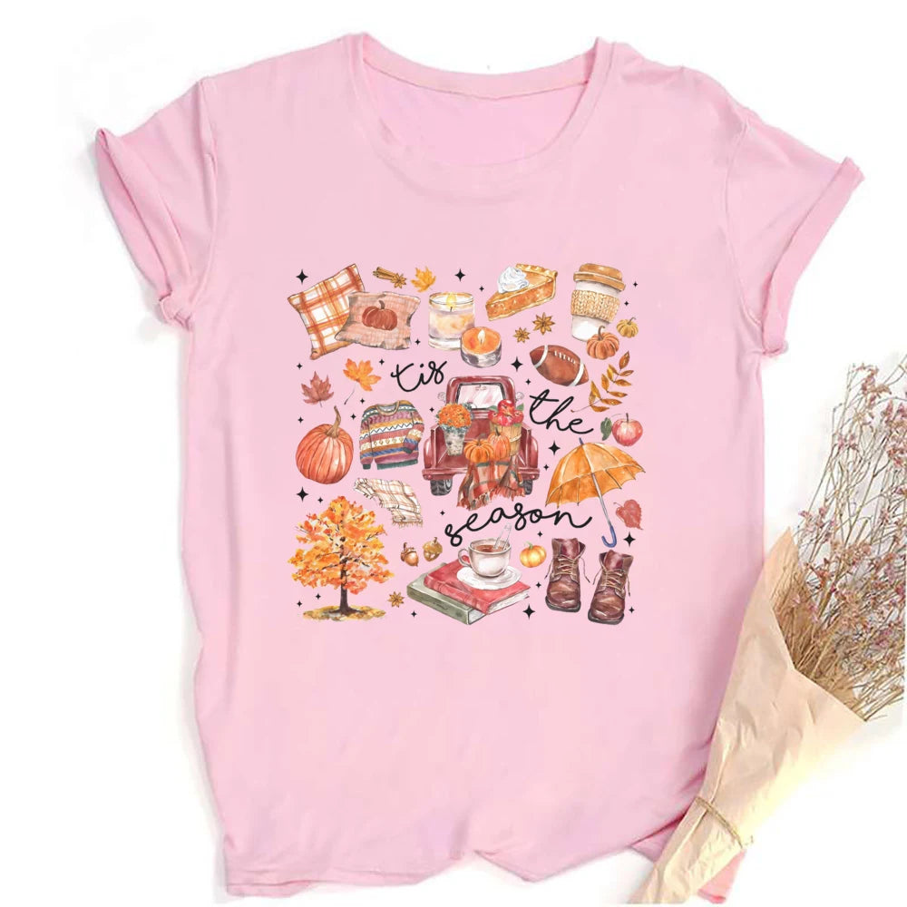 Pumpkin Season Women’s Casual Fall Tee