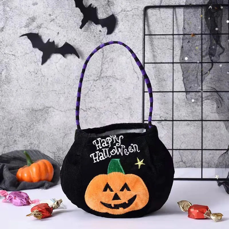 Pumpkin Romper Cute Cosplay Halloween Party Costume Stage Performance Holiday Dress Up Candy Bag