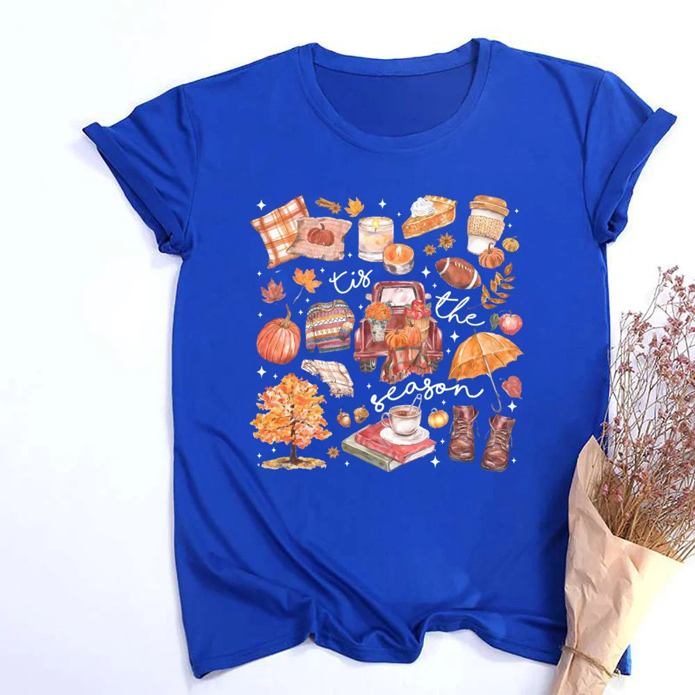 Pumpkin Season Women’s Casual Fall Tee