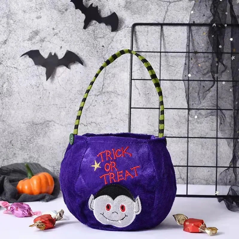 Pumpkin Romper Cute Cosplay Halloween Party Costume Stage Performance Holiday Dress Up Candy Bag