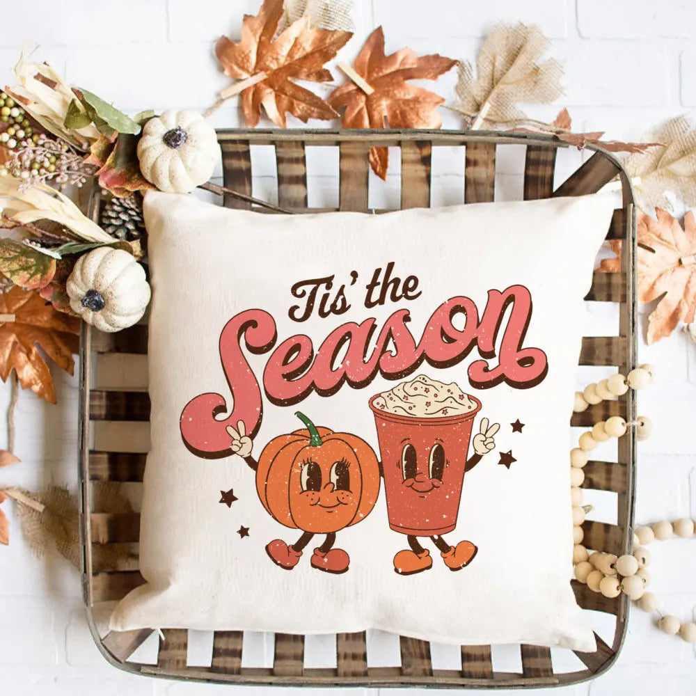 Fall Couch Cover Autumn Cushion Pumpkin Spice and Everything Nice Fall Home Decor Boho Autumn Pillowcover Fall Flowers Cushion