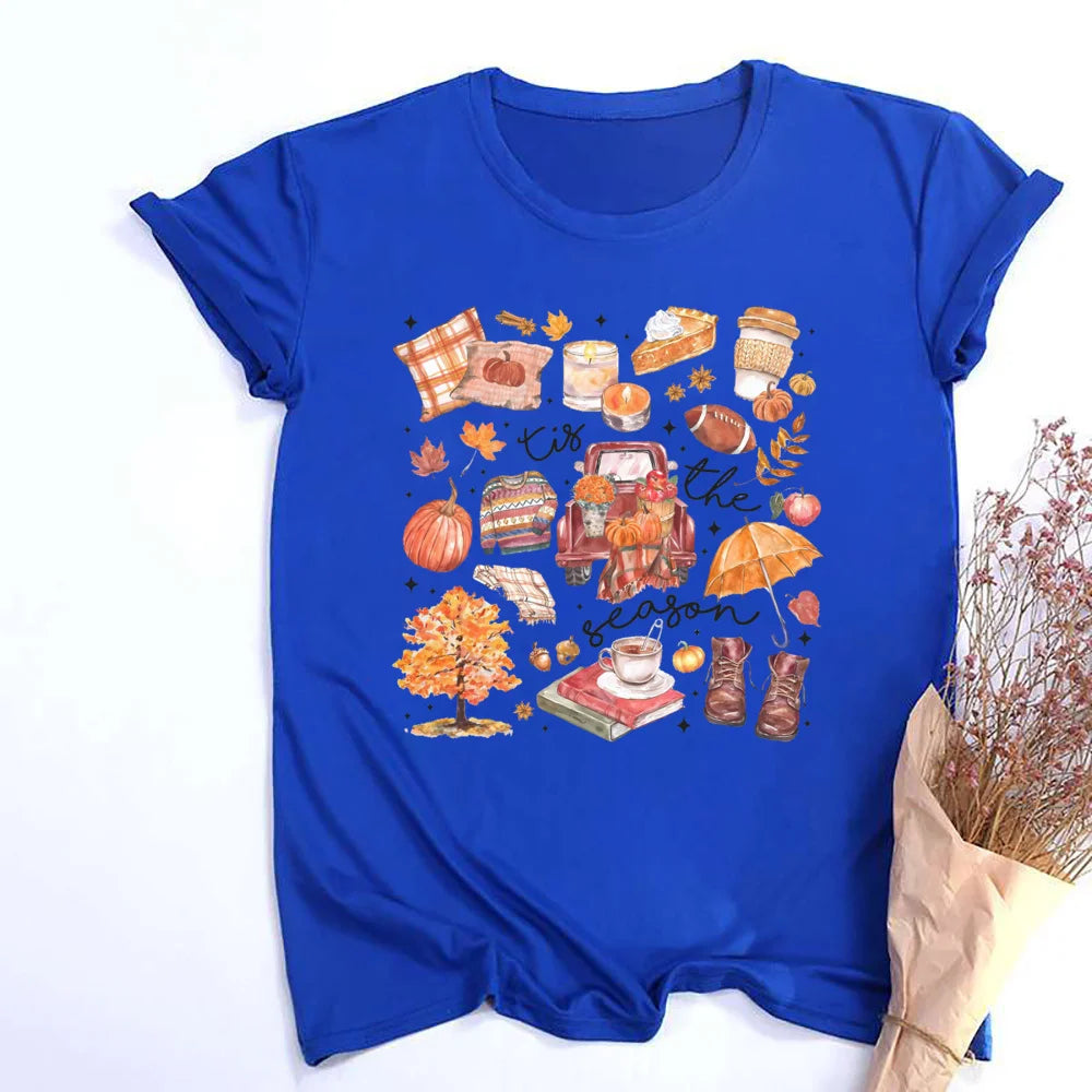 Pumpkin Season Women’s Casual Fall Tee