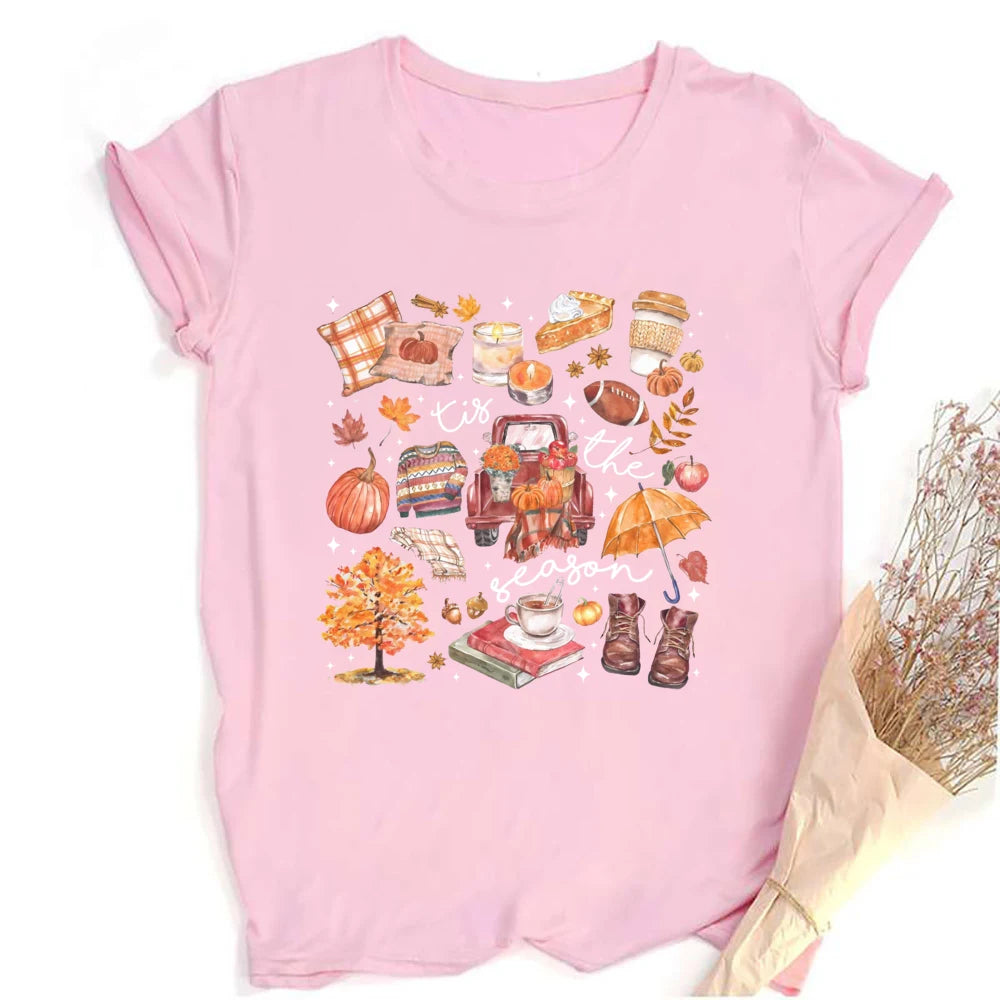 Pumpkin Season Women’s Casual Fall Tee